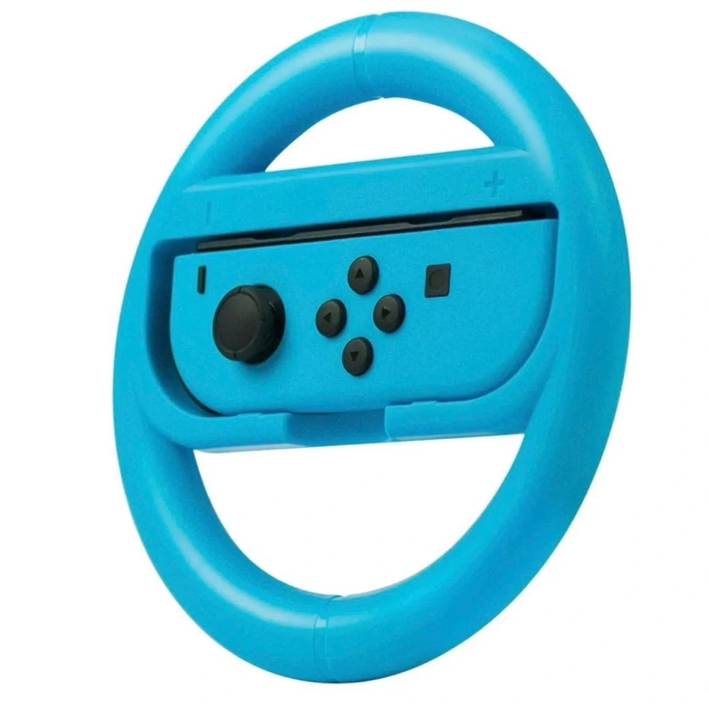 Rocketfish Joy Con Racing Steering Wheel 2 Pk. for Nintendo Switch Red/Blue- NWT